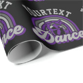 Ballet Dancer ADD TEXT Classic Dance Performer Geschenkpapier (Rolleneckpunkt)