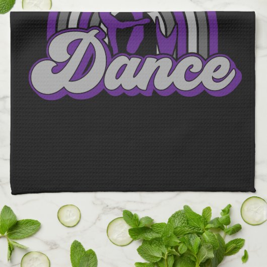 Ballet Dancer ADD TEXT Classic Dance Performer Geschirrtuch (Gefaltet)