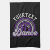 Ballet Dancer ADD TEXT Classic Dance Performer Geschirrtuch (Vertikal)