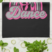 Ballet Dancer ADD TEXT Classic Dance Performer Geschirrtuch (Gefaltet)