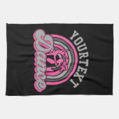 Ballet Dancer ADD TEXT Classic Dance Performer Geschirrtuch (Horizontal)