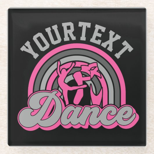 Ballet Dancer ADD TEXT Classic Dance Performer Glasuntersetzer (Vorderseite)