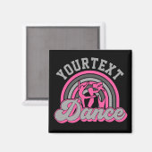 Ballet Dancer ADD TEXT Classic Dance Performer Magnet (Vorderseite/Rückseite)
