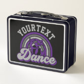 Ballet Dancer ADD TEXT Classic Dance Performer Metall Brotdose (Rückseite)