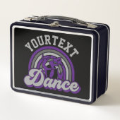 Ballet Dancer ADD TEXT Classic Dance Performer Metall Brotdose (Vorderseite)