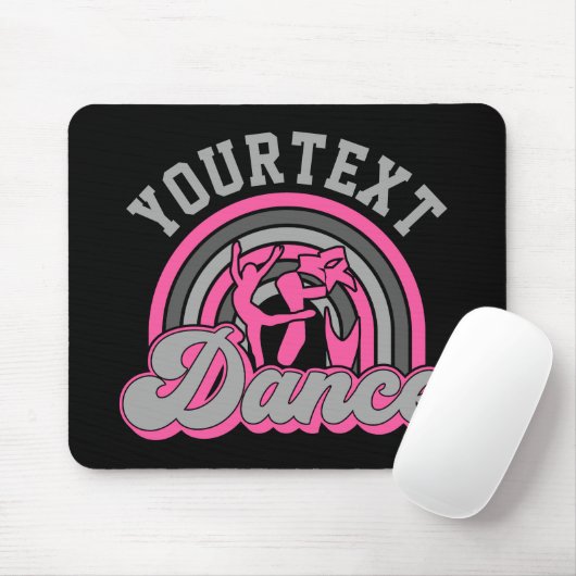 Ballet Dancer ADD TEXT Classic Dance Performer Mousepad (Mit Mouse)