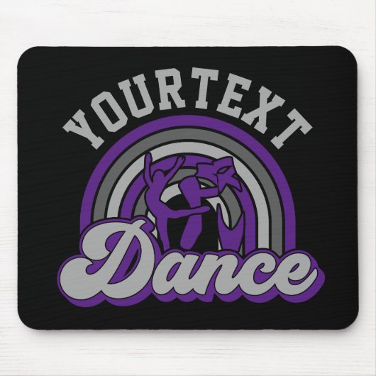 Ballet Dancer ADD TEXT Classic Dance Performer Mousepad (Vorne)