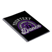 Ballet Dancer ADD TEXT Classic Dance Performer Notizblock (Rechte Seite)