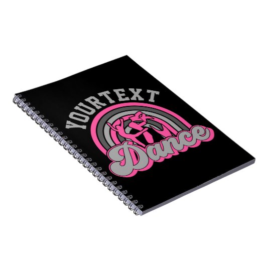 Ballet Dancer ADD TEXT Classic Dance Performer Notizblock (Rechte Seite)