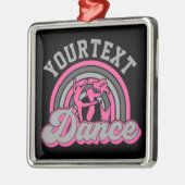 Ballet Dancer ADD TEXT Classic Dance Performer Ornament Aus Metall (Links)