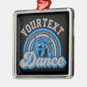 Ballet Dancer ADD TEXT Classic Dance Performer Ornament Aus Metall (Links)