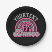 Ballet Dancer ADD TEXT Classic Dance Performer Pappteller (Vorderseite)