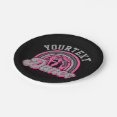 Ballet Dancer ADD TEXT Classic Dance Performer Pappteller (Schrägansicht)