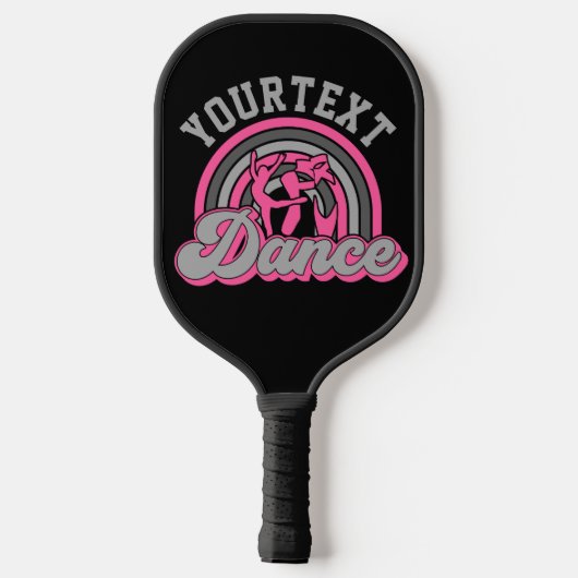 Ballet Dancer ADD TEXT Classic Dance Performer Pickleball Schläger (Rückseite)
