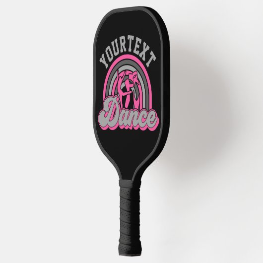 Ballet Dancer ADD TEXT Classic Dance Performer Pickleball Schläger (Links)