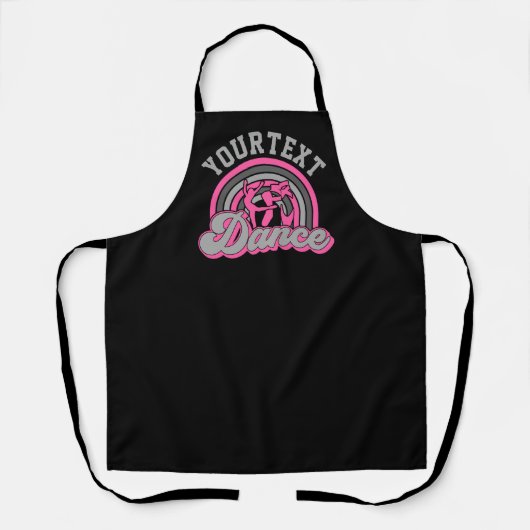 Ballet Dancer ADD TEXT Classic Dance Performer Schürze (Vorderseite)