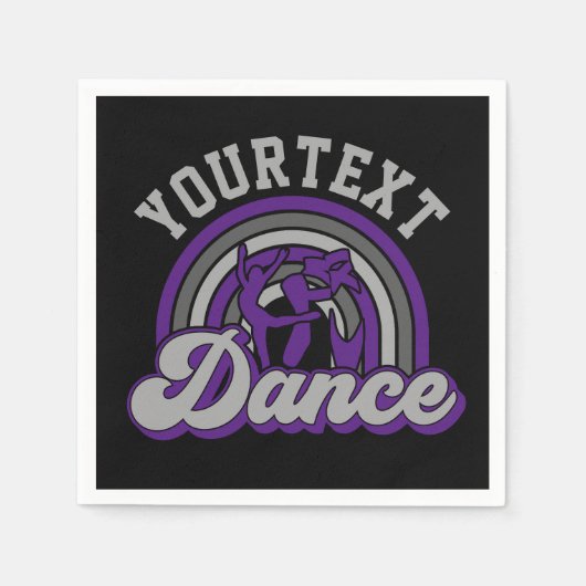 Ballet Dancer ADD TEXT Classic Dance Performer Serviette (Vorderseite)