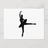 BALLET DANCER Arabesque (Silhouette Ballerina) v2