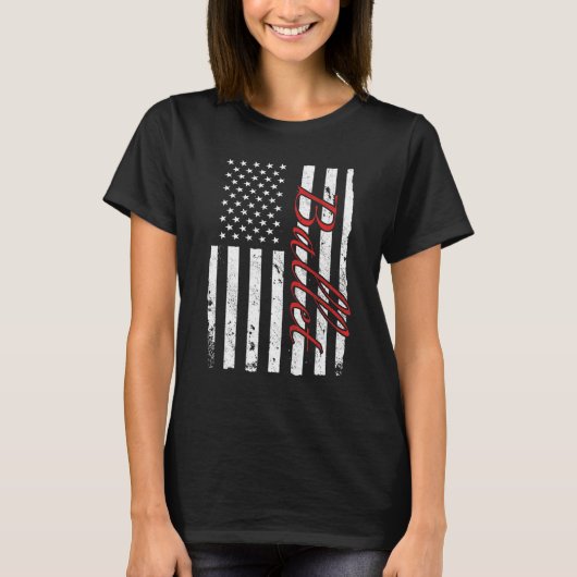 Ballet Dancer Ballerina American Flag Dance 2 T-Shirt (Vorderseite)