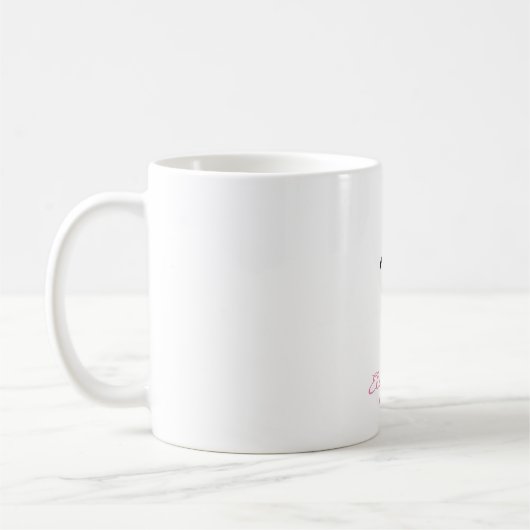 Ballet Dancer Black Silhouette Personalisiert Kaffeetasse (Links)