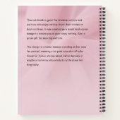 Ballet Dancer Book Cover Inspiration Notebook Notizblock (Rückseite)