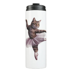 Ballet Dancer Cat Thermosbecher