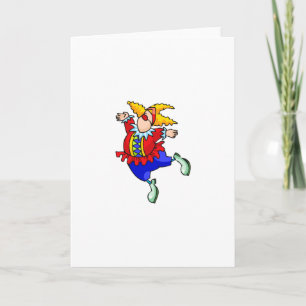 Ballet Dancer Clown Karte