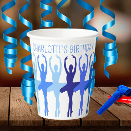 Ballet Dancer Custom Geburtstagsparty Pappbecher