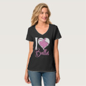 Ballet Dancer Dance Girl Ballerina Heart I Love Ba T-Shirt (Vorderseite Vollansicht)