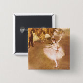 Ballet Dancer Degas Star Painting Button (Vorne & Hinten)