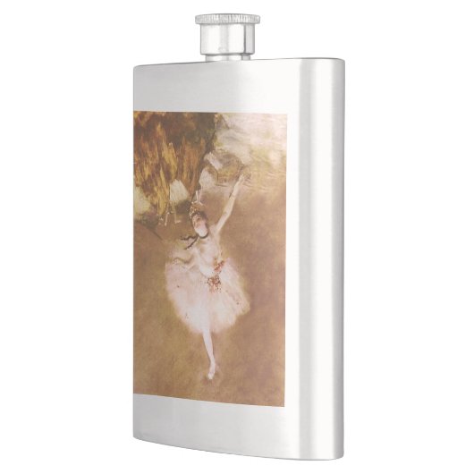 Ballet Dancer Degas Star Painting Flachmann (Links)