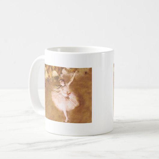 Ballet Dancer Degas Star Painting Kaffeetasse (Vorderseite Links)