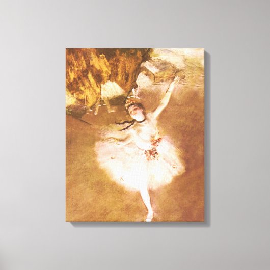 Ballet Dancer Degas Star Painting Leinwanddruck (Vorderseite)