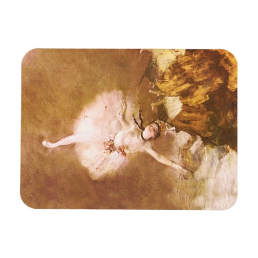 Ballet Dancer Degas Star Painting Magnet (Horizontal)