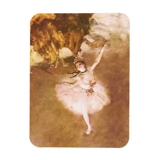 Ballet Dancer Degas Star Painting Magnet (Vertikal)