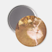 Ballet Dancer Degas Star Painting Magnet (Vorderseite/Rückseite)