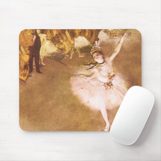 Ballet Dancer Degas Star Painting Mousepad (Mit Mouse)