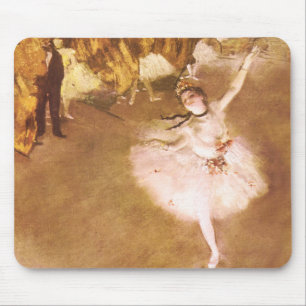 Ballet Dancer Degas Star Painting Mousepad