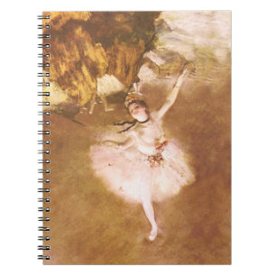 Ballet Dancer Degas Star Painting Notizblock