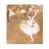 Ballet Dancer Degas Star Painting Notizblock (Vorderseite)