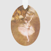 Ballet Dancer Degas Star Painting Ornament (Vorderseite)