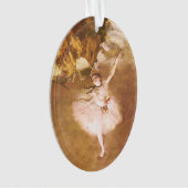 Ballet Dancer Degas Star Painting Ornament (Vorderseite)