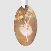 Ballet Dancer Degas Star Painting Ornament (Vorderseite)