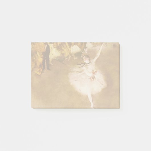 Ballet Dancer Degas Star Painting Post-it Klebezettel (Vorderseite)