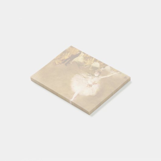 Ballet Dancer Degas Star Painting Post-it Klebezettel (angewinkelt)