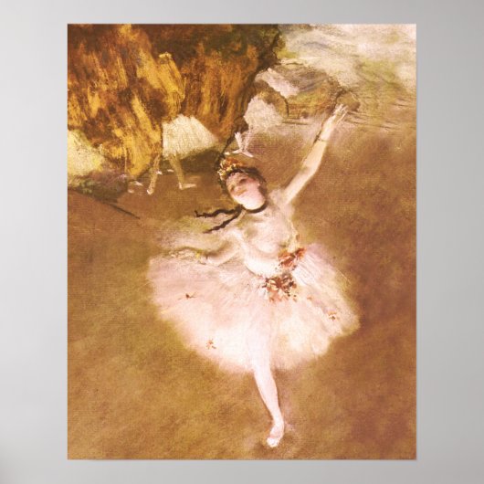 Ballet Dancer Degas Star Painting Poster (Vorne)