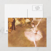 Ballet Dancer Degas Star Painting Postkarte (Vorne/Hinten)