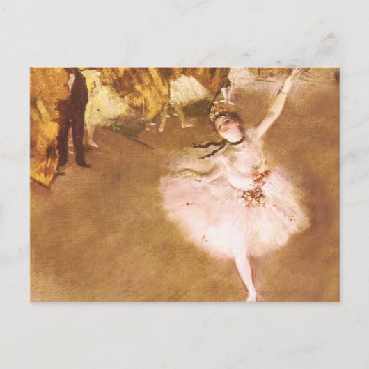 Ballet Dancer Degas Star Painting Postkarte (Vorderseite)