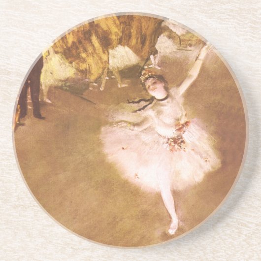 Ballet Dancer Degas Star Painting Sandstein Untersetzer (Vorne)