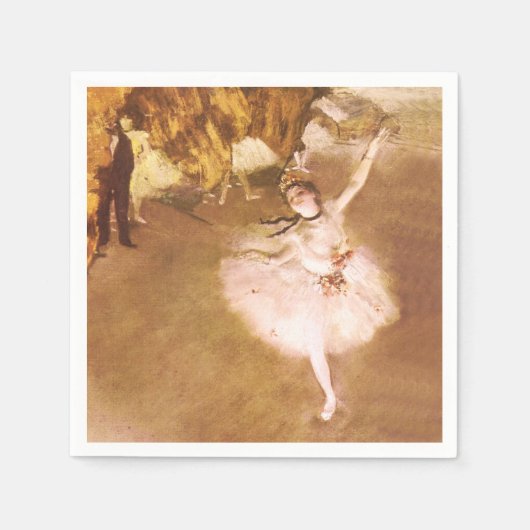 Ballet Dancer Degas Star Painting Serviette (Vorderseite)